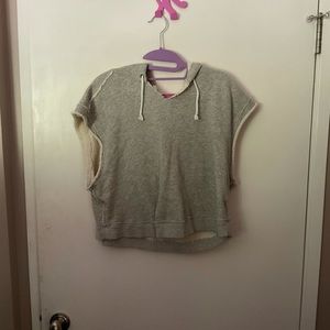 Free people cut off hooded vest